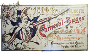 Programm Karnevalszug 1896